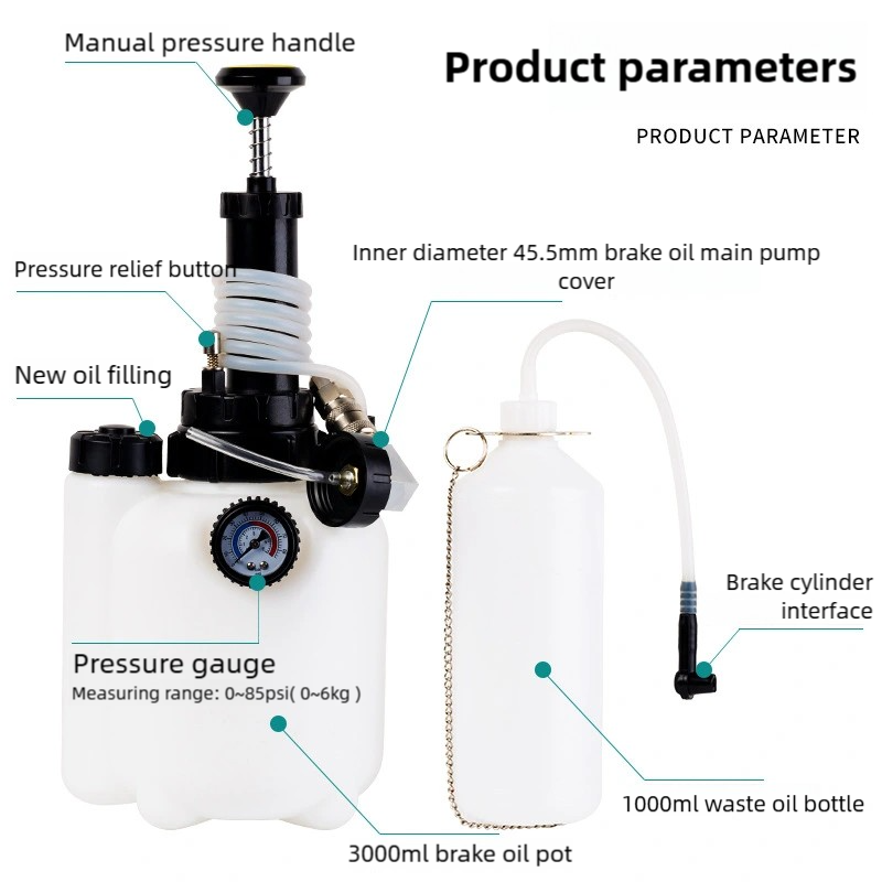 Brake Bleeder Kit - 3L Professional Brake Bleeder Kit -