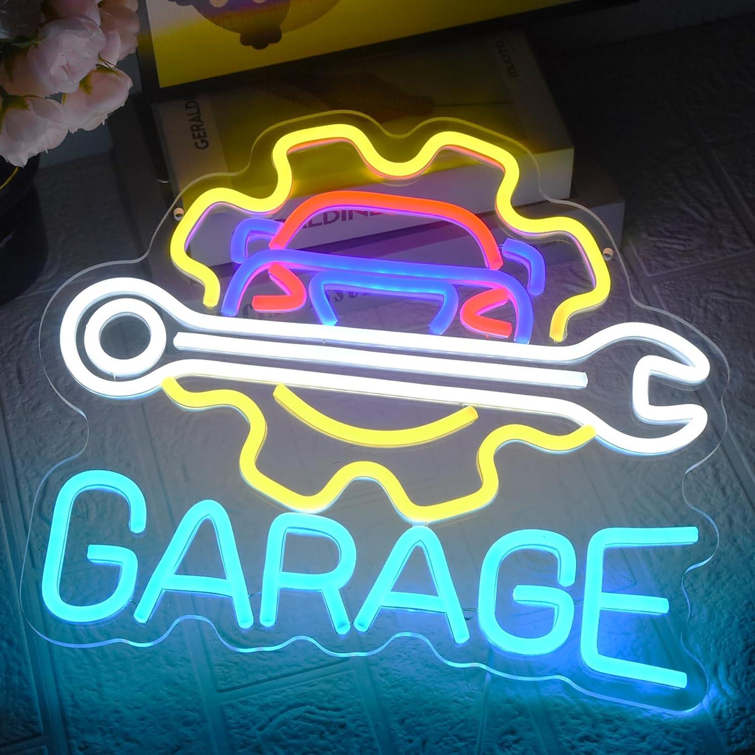 Garage Neon Sign USB Powered L - Auto Repair Shops recensione e prezzo