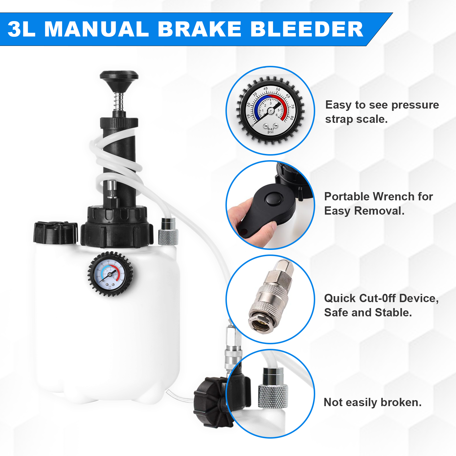 3L Vacuum Brake Fluid Bleeder  - Brake Bleeder Kit recensione e prezzo