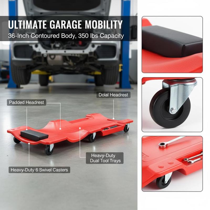 Rolling Creeper Board 36-Inch  - Auto Repair Shops recensione e prezzo