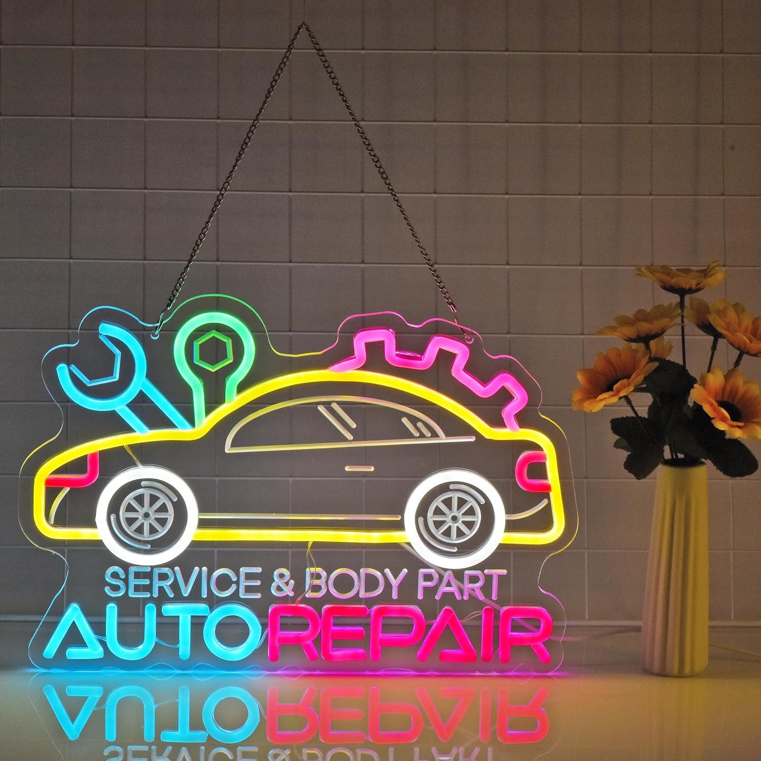 Auto Repair Neon Sign Neon Lig - Auto Repair Shops recensione e prezzo