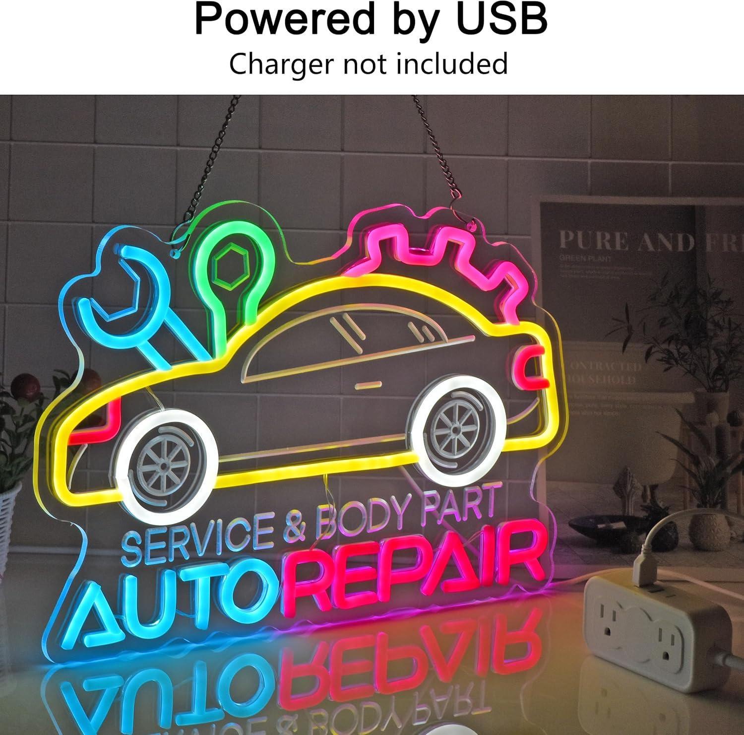 Auto Repair Neon Sign Neon Lig - Auto Repair Shops recensione e prezzo