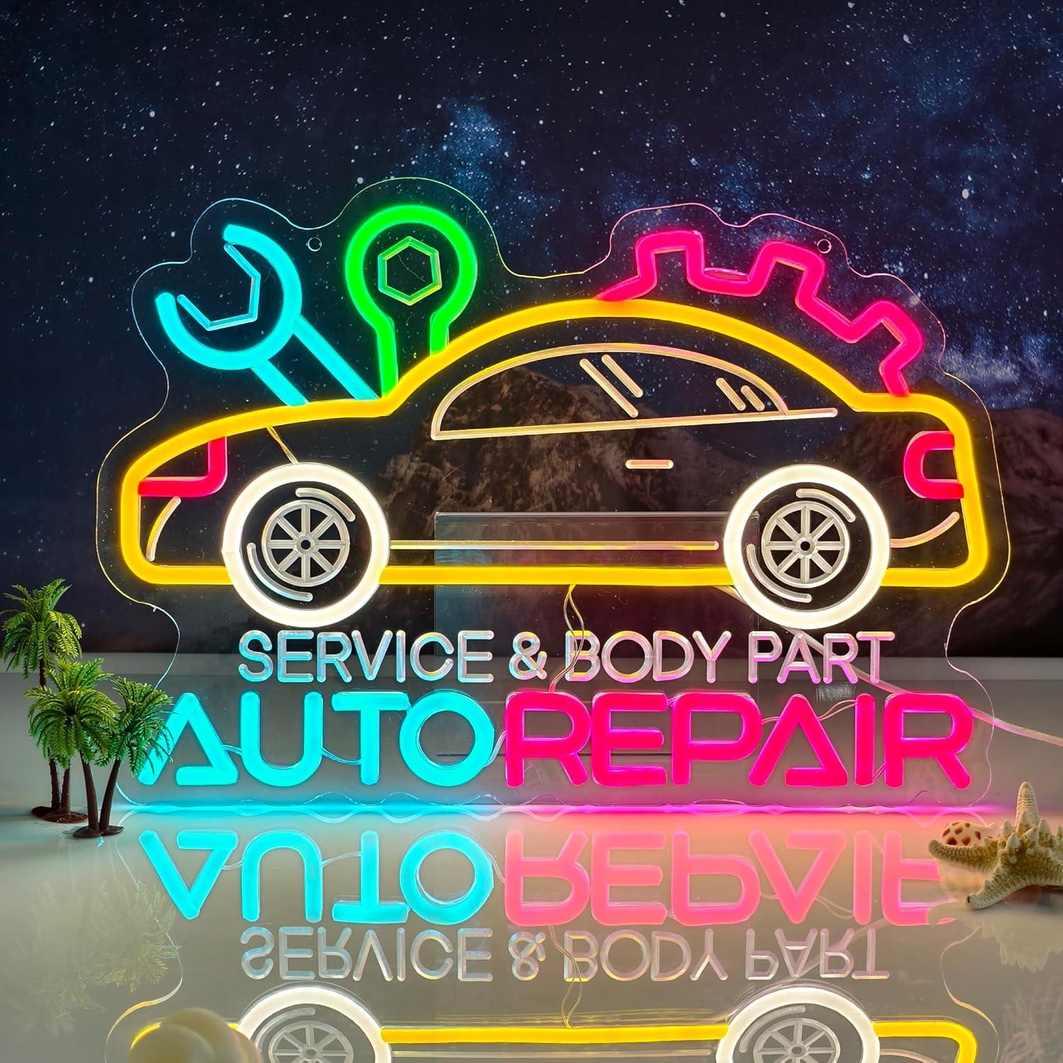 Auto Repair Neon Sign Neon Lig - Auto Repair Shops recensione e prezzo