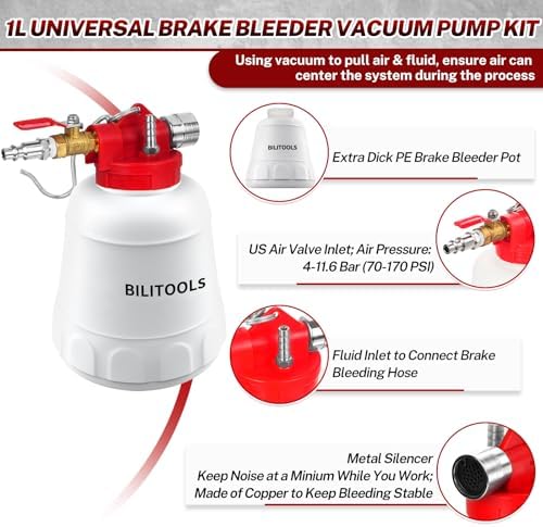 BILITOOLS 1L Vacuum Brake Blee - Brake Bleeder Kit recensione e prezzo